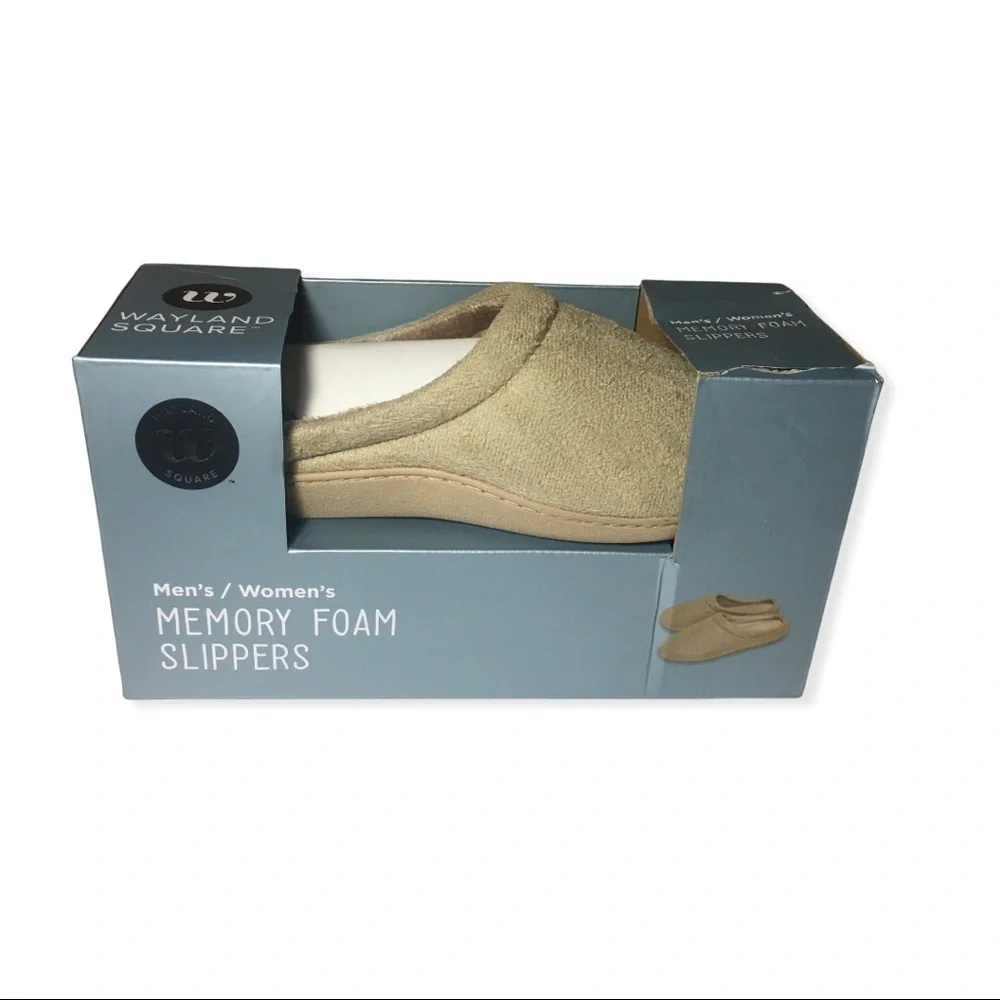 𝅺wayland Square Unisex Memory Foam Slippers 9-10